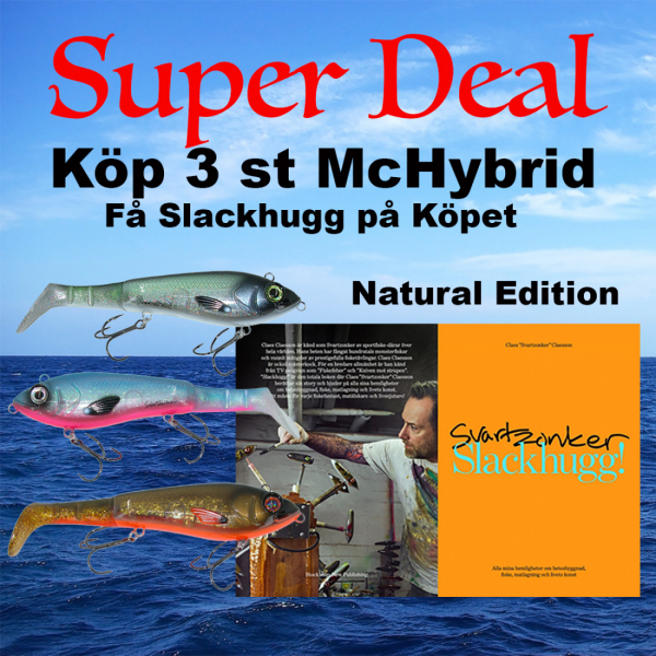 Super Deal - 3 st McHybrid  20 cm plus SvartZonker SlackHugg på Köpet i gruppen Fyndlådan hos Örebro Fiske & Outdoor AB (Deal Hybrid Slackhugg)